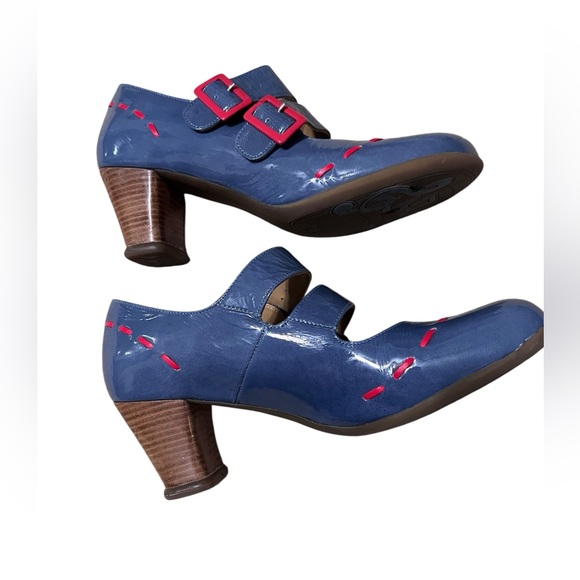 John Fluevog OPERETTAS CAVALIERI DOUBLE STRAP MARY JANE SZ 10.5  Made - Picture 3 of 13